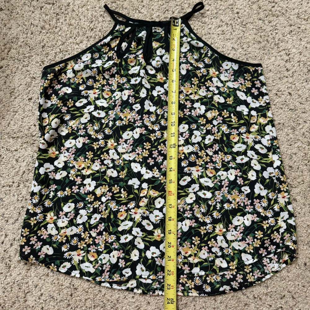 PaperMoon Floral Halter Neck With Cutouts Top Size Small - Picture 4 of 10